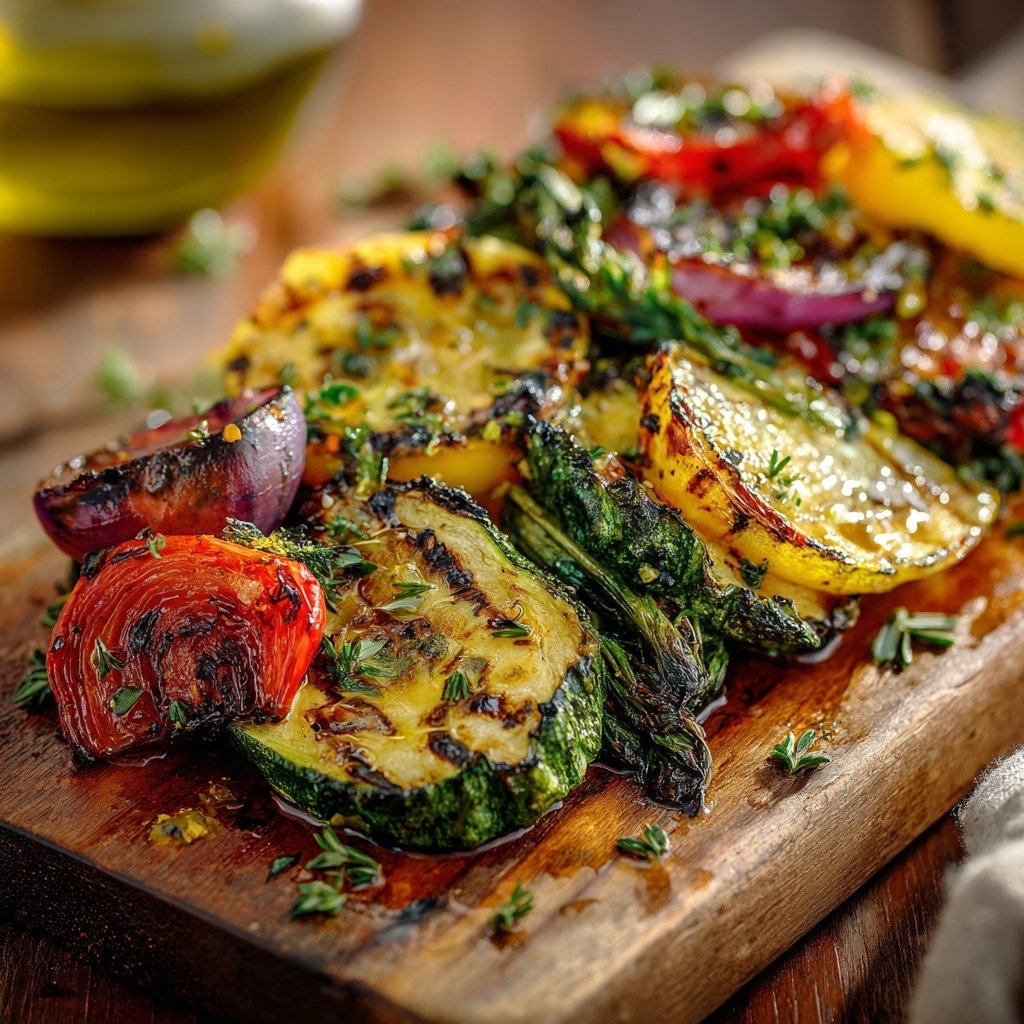Healthy Lemon Herb Grilled Veggies