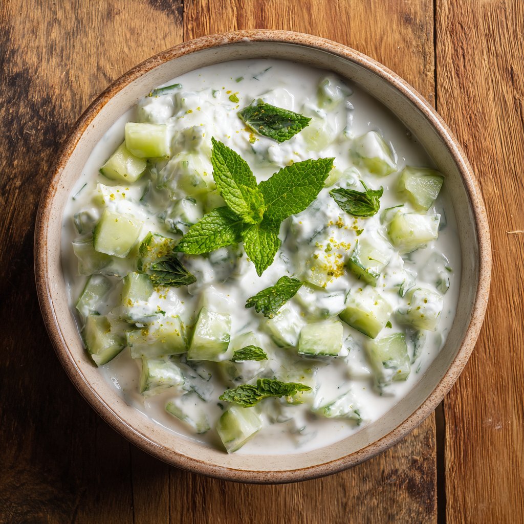 Crunchy Cucumber Yogurt Raita