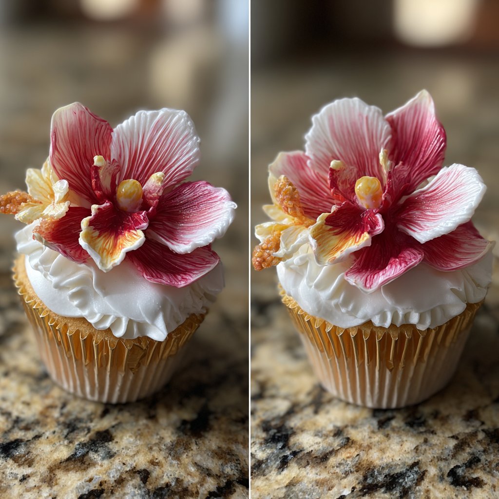 Delicate Orchids Cupcake Decorations