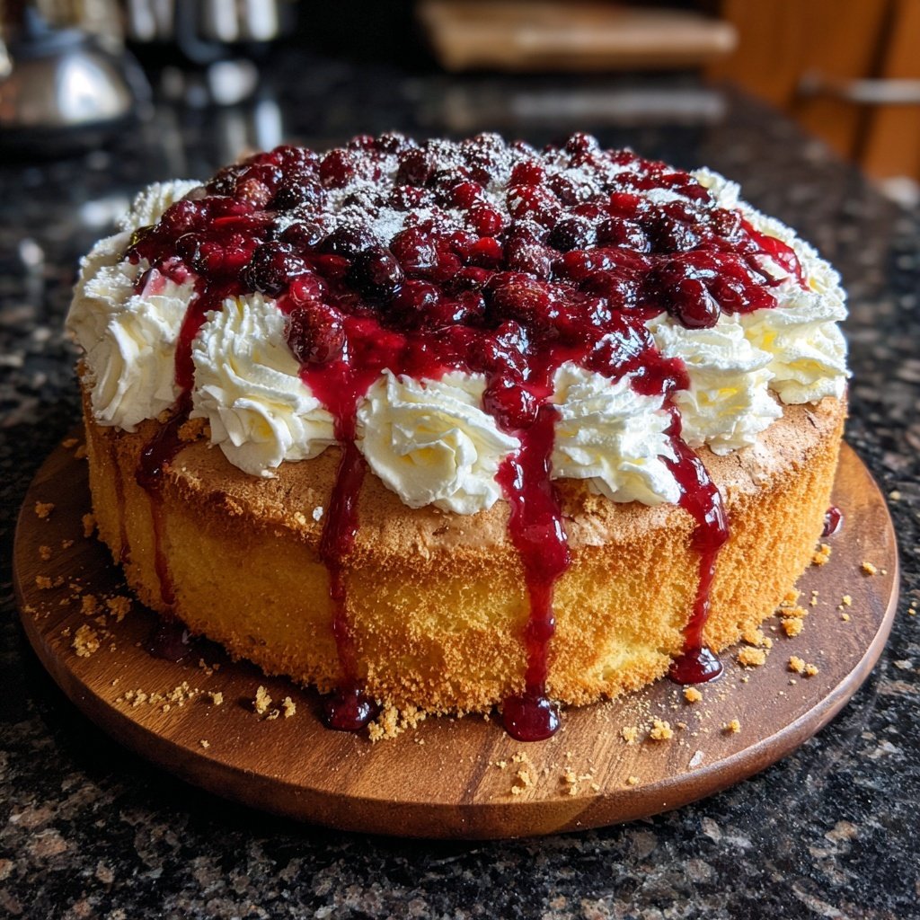 Dessert Vanilla Sponge Cake