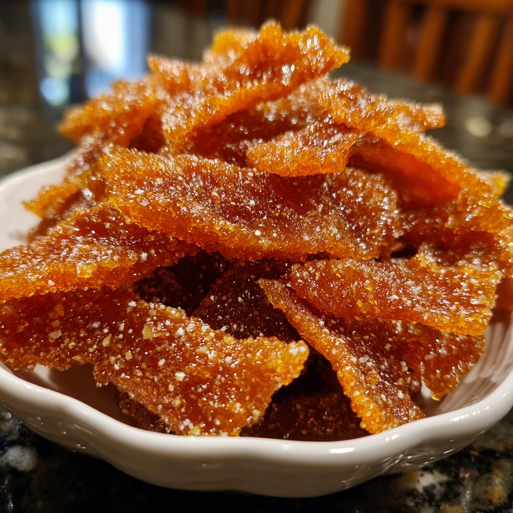 Candied Orange Peel with Warm Spices