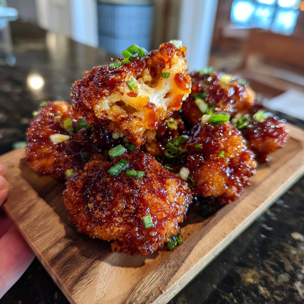 BBQ Chicken Cauliflower Bites