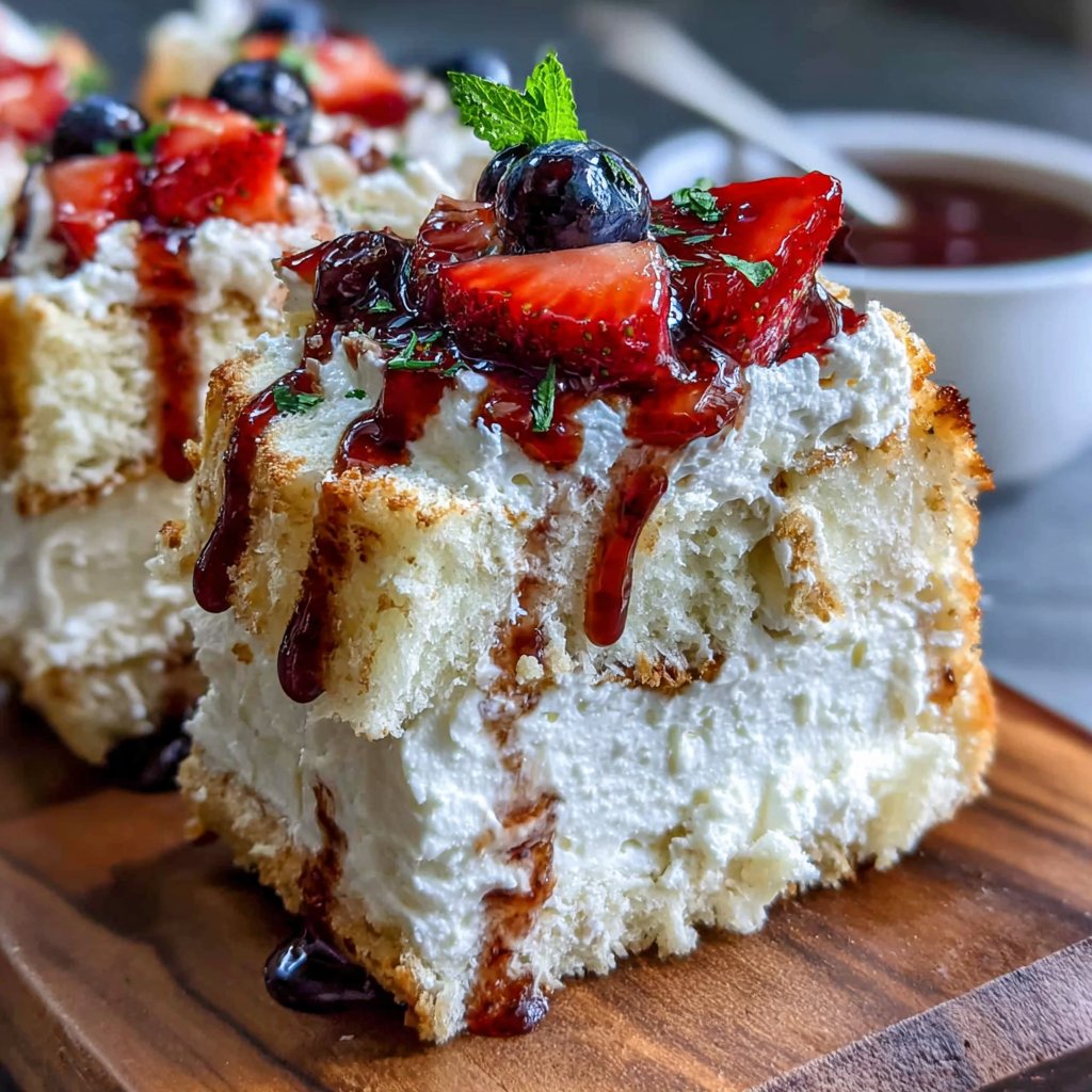 Berry Bliss Angel Food Slice
